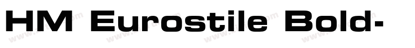 HM Eurostile Bold字体转换
